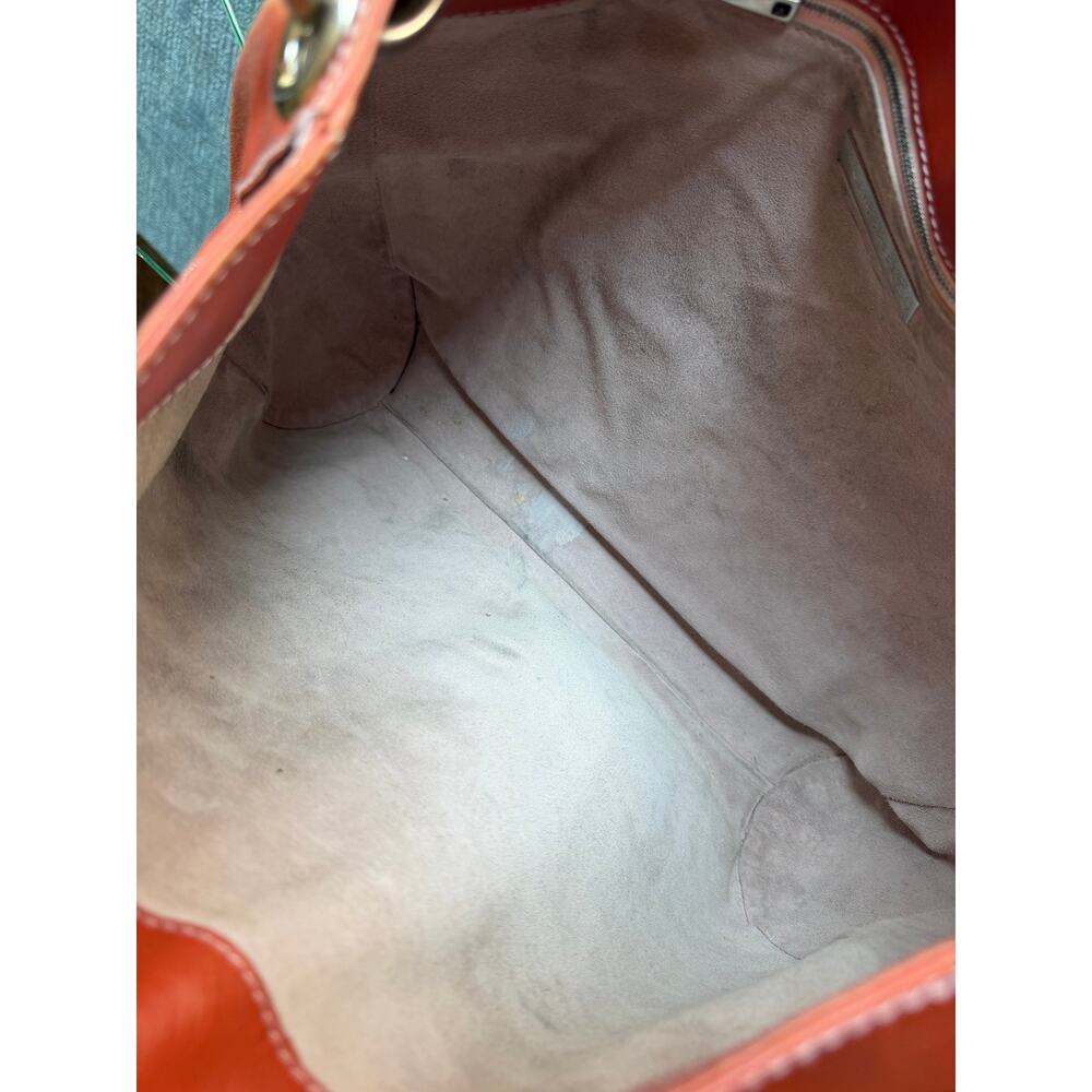 Marc Jacobs Collection Burnt Orange Leather Hobo Shoulder Bag Large - Picture 7 of 10